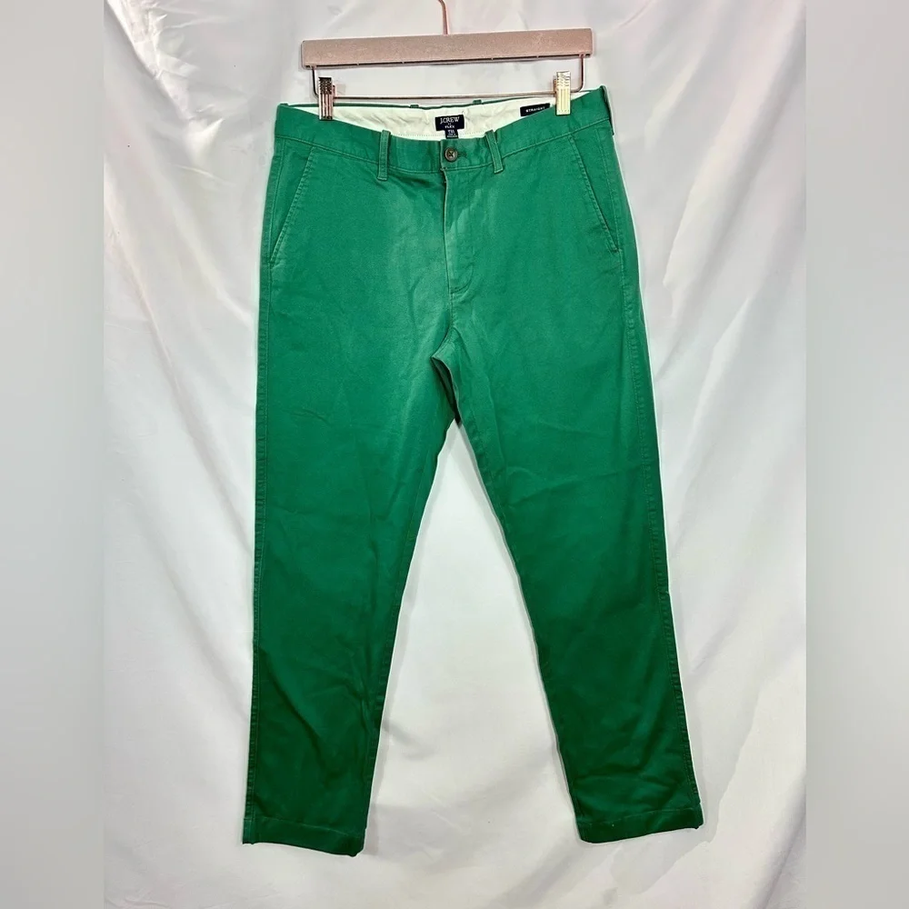 J Crew Flex Straight green pants size W32